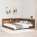 Aufbewahrungskopfteil mit Regal Altholz 180 cm Holzwerkstoff