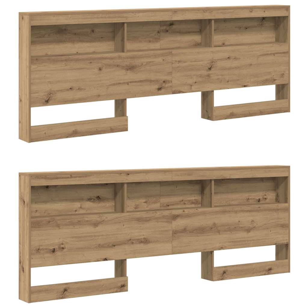 Aufbewahrungskopfteil Artisan-Eiche 180 cm Holzwerkstoff