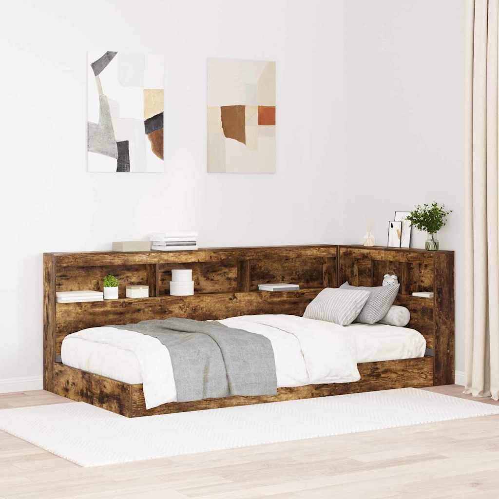 Aufbewahrungskopfteil Geräucherte Eiche 90 cm Holzwerkstoff