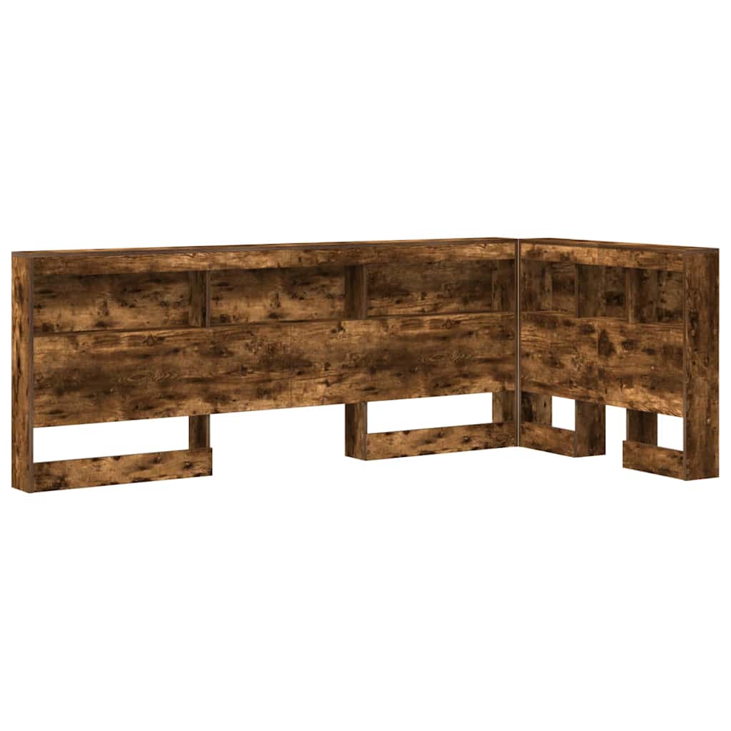 Aufbewahrungskopfteil Geräucherte Eiche 90 cm Holzwerkstoff