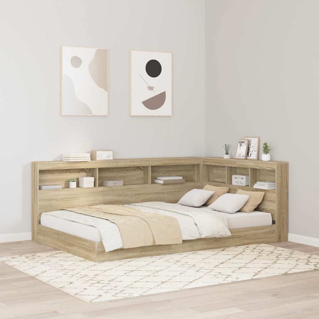 Aufbewahrungskopfteil Sonoma-Eiche 207,5 x 137,5 x 76,5 cm