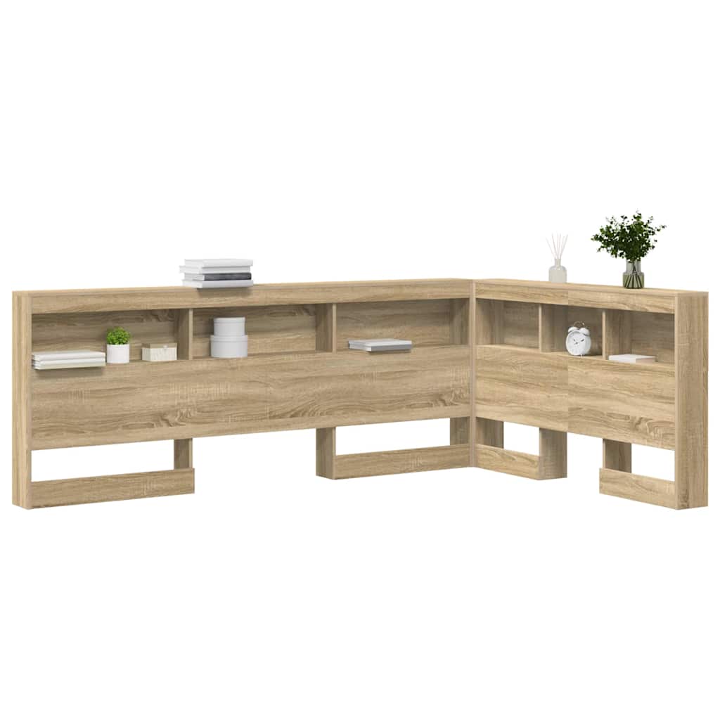 Aufbewahrungskopfteil Sonoma-Eiche 207,5 x 137,5 x 76,5 cm