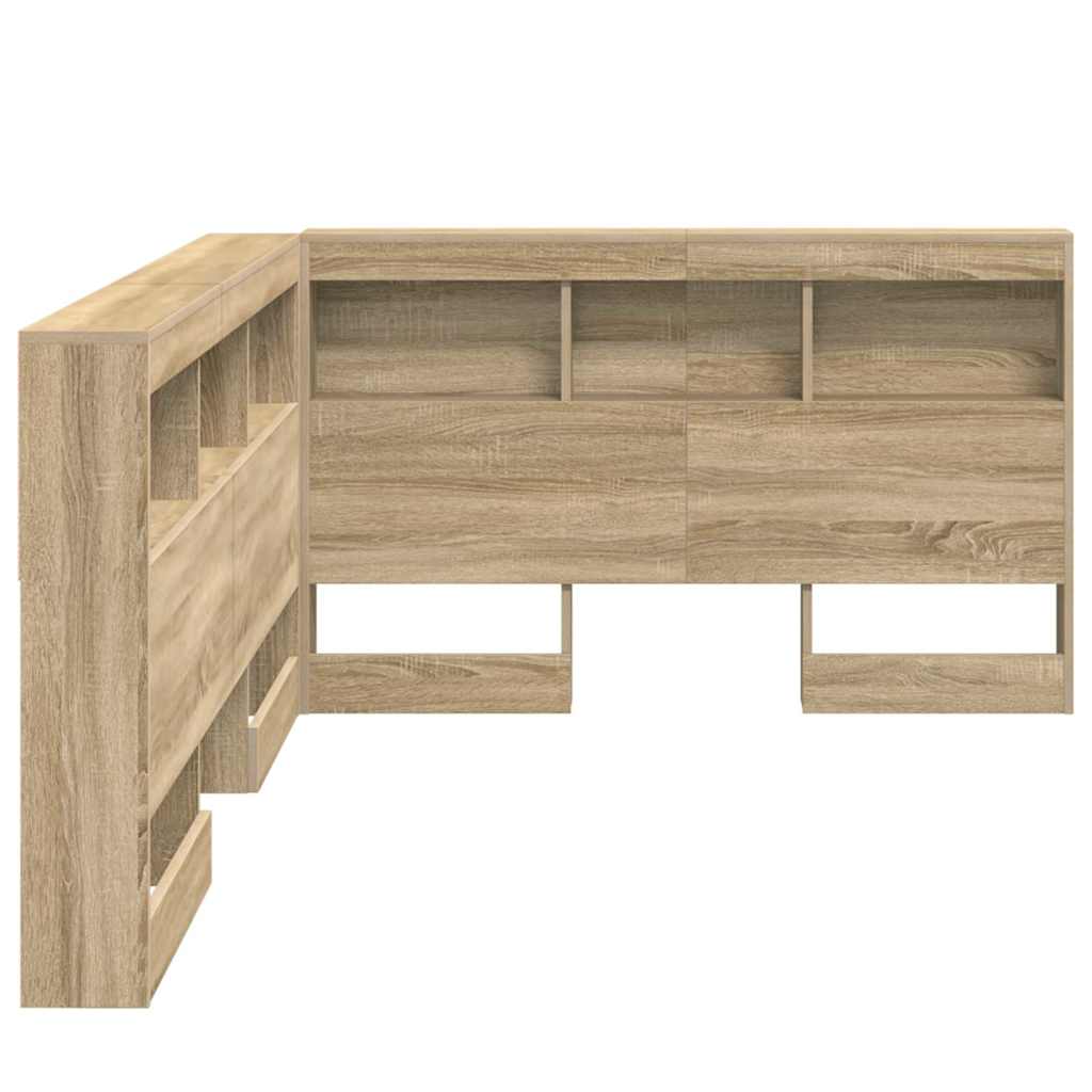 Aufbewahrungskopfteil Sonoma-Eiche 207,5 x 137,5 x 76,5 cm