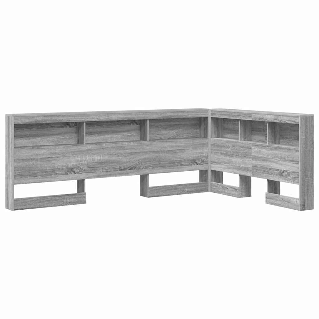 Aufbewahrungskopfteil Graues Sonoma 207,5 x 137,5 x 76,5 cm