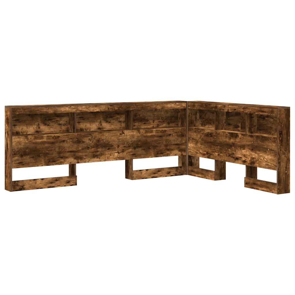 Aufbewahrungskopfteil Geräucherte Eiche 140 cm Holzwerkstoff