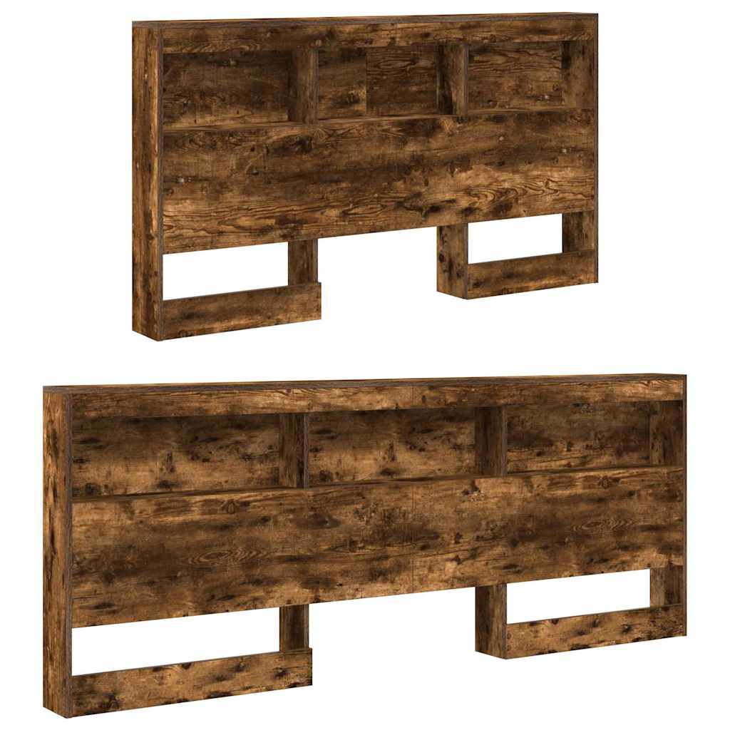 Aufbewahrungskopfteil Geräucherte Eiche 140 cm Holzwerkstoff
