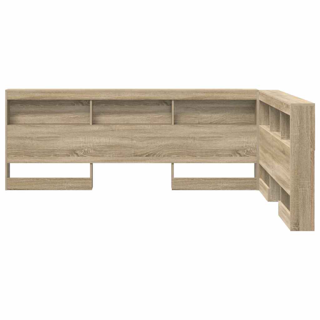 Aufbewahrungskopfteil Sonoma-Eiche 135 cm Holzwerkstoff