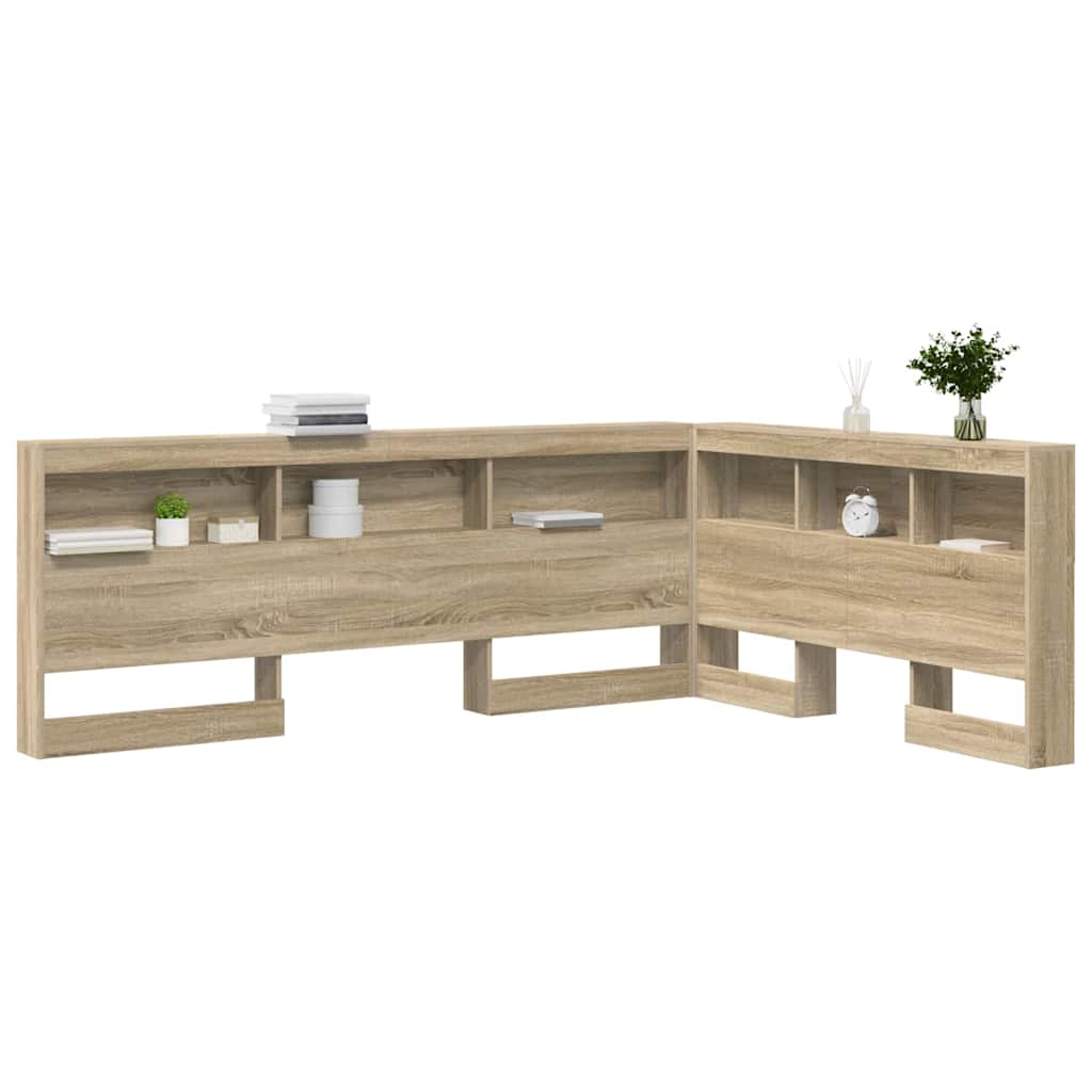 Aufbewahrungskopfteil Sonoma-Eiche 135 cm Holzwerkstoff
