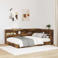 Aufbewahrungskopfteil Geräucherte Eiche 135 cm Holzwerkstoff