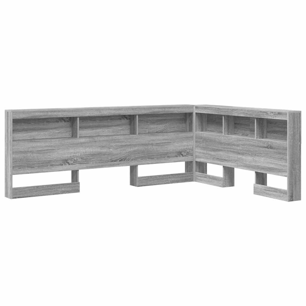 Aufbewahrungskopfteil Graues Sonoma 135 cm Holzwerkstoff