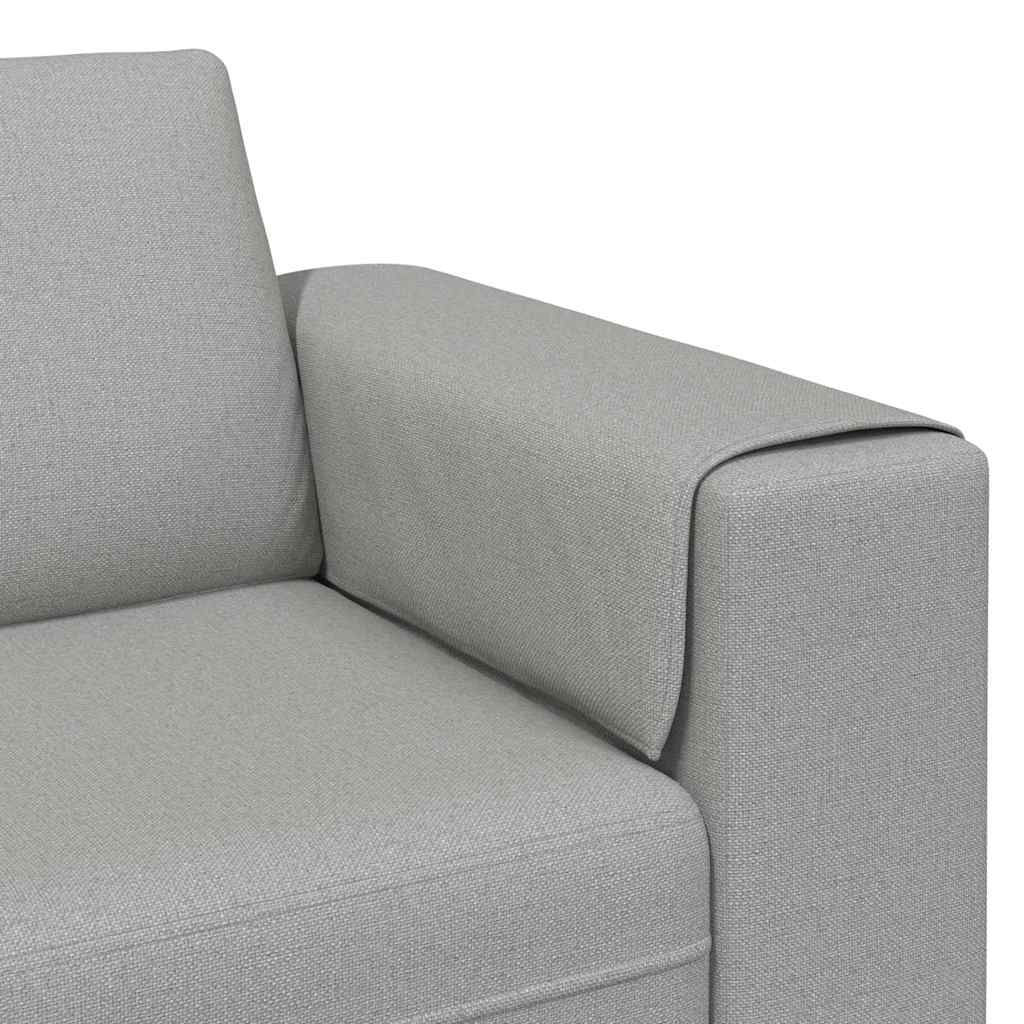 Wohnzimmer Couch Wolkengrau 250 x 77 x 76 cm Polyester