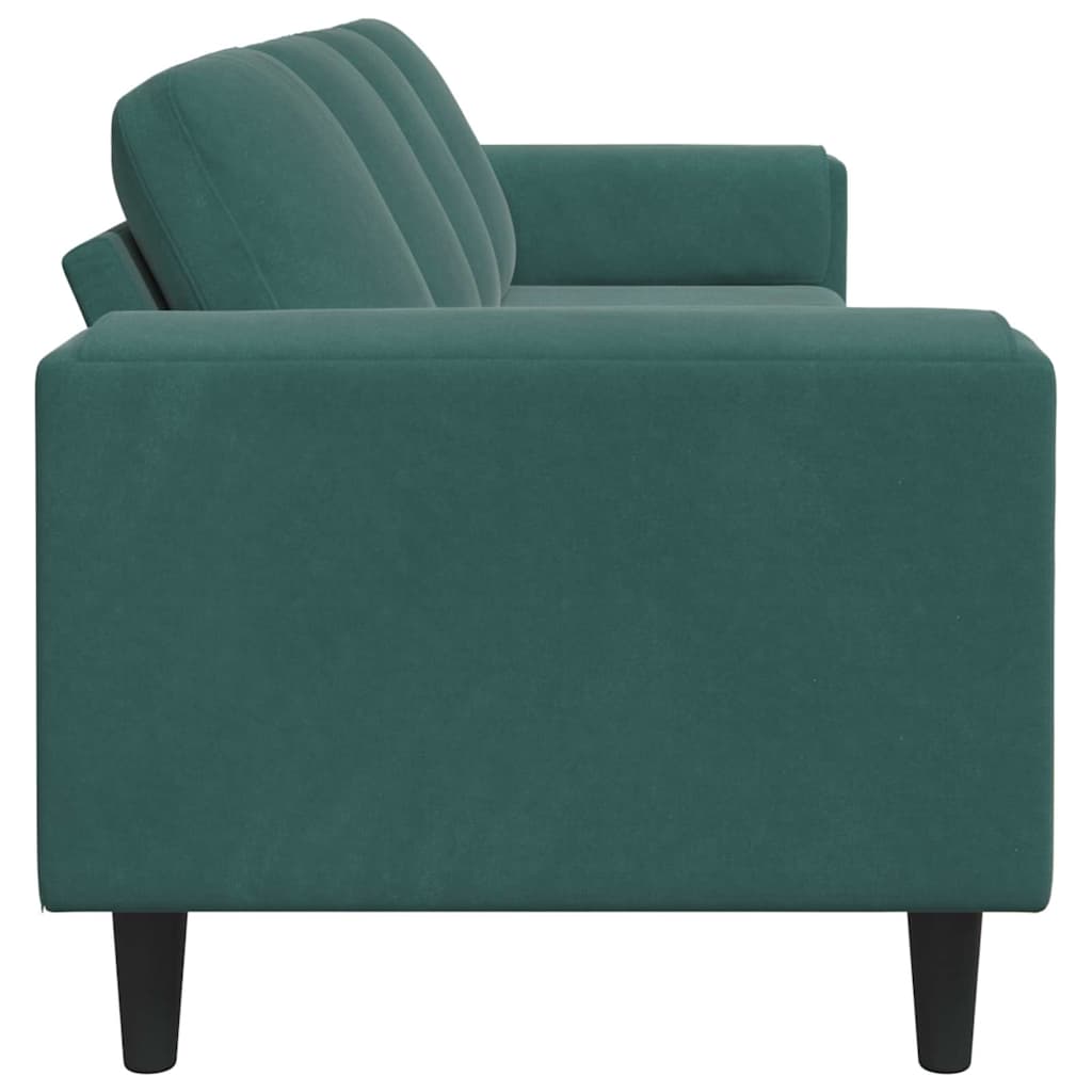 Wohnzimmer Couch Dunkelgrün 250 x 77 x 76 cm