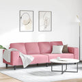 Wohnzimmer Couch Rosa 250 x 77 x 76 cm