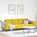 Wohnzimmer Couch Gelb 250 x 77 x 76 cm