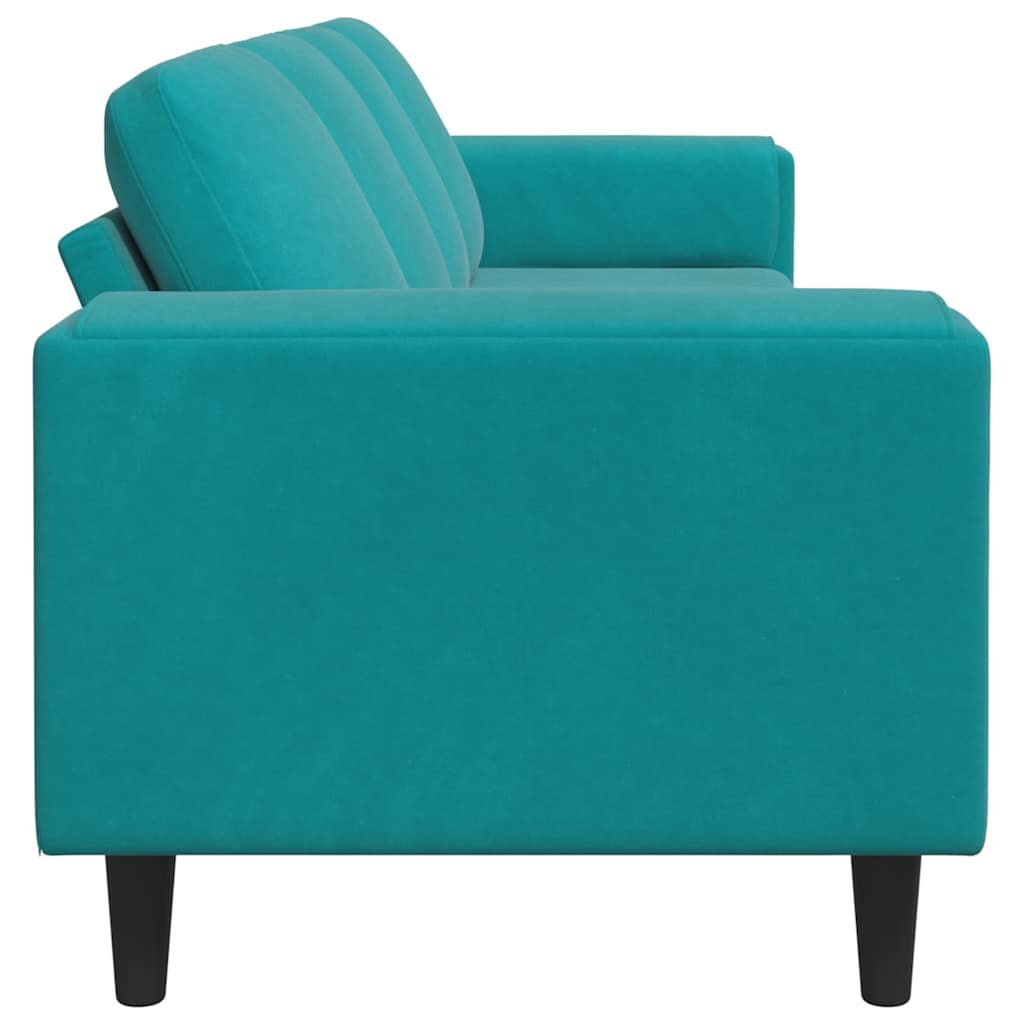 Wohnzimmer Couch Türkis 250 x 188 x 76 cm