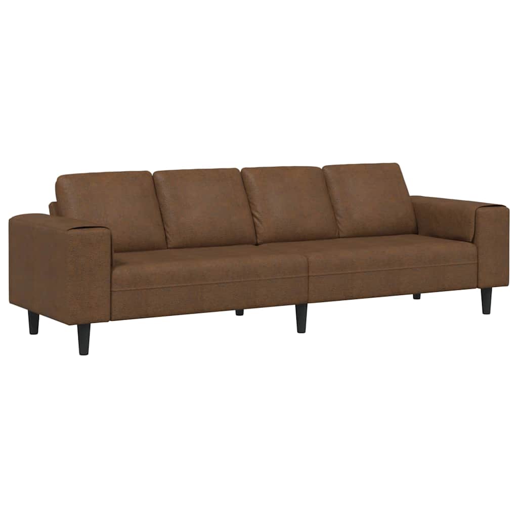 Wohnzimmer Couch Braun 250 x 77 x 76 cm