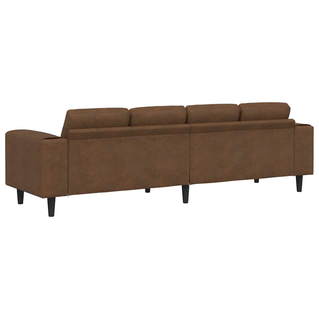 Wohnzimmer Couch Braun 250 x 77 x 76 cm