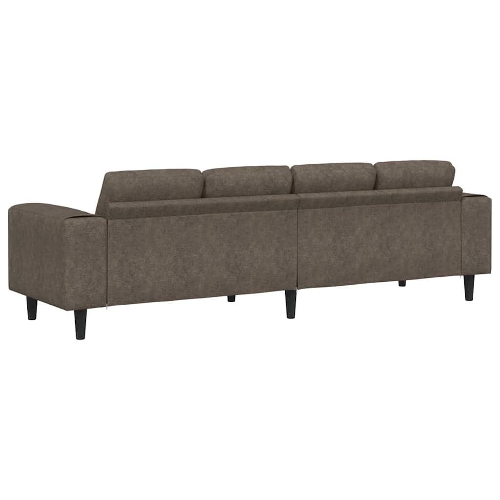 Wohnzimmer Couch Dunkelgrau 250 x 77 x 76 cm