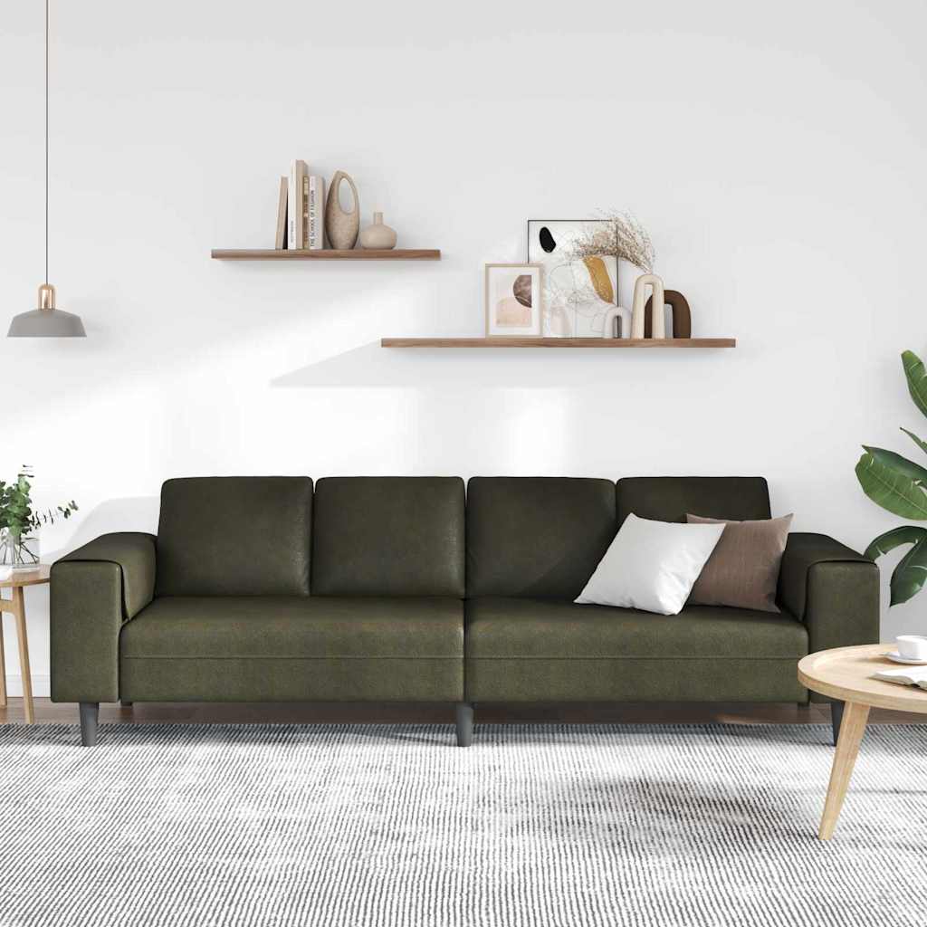 Wohnzimmer Couch Olivegrün 250 x 77 x 76 cm