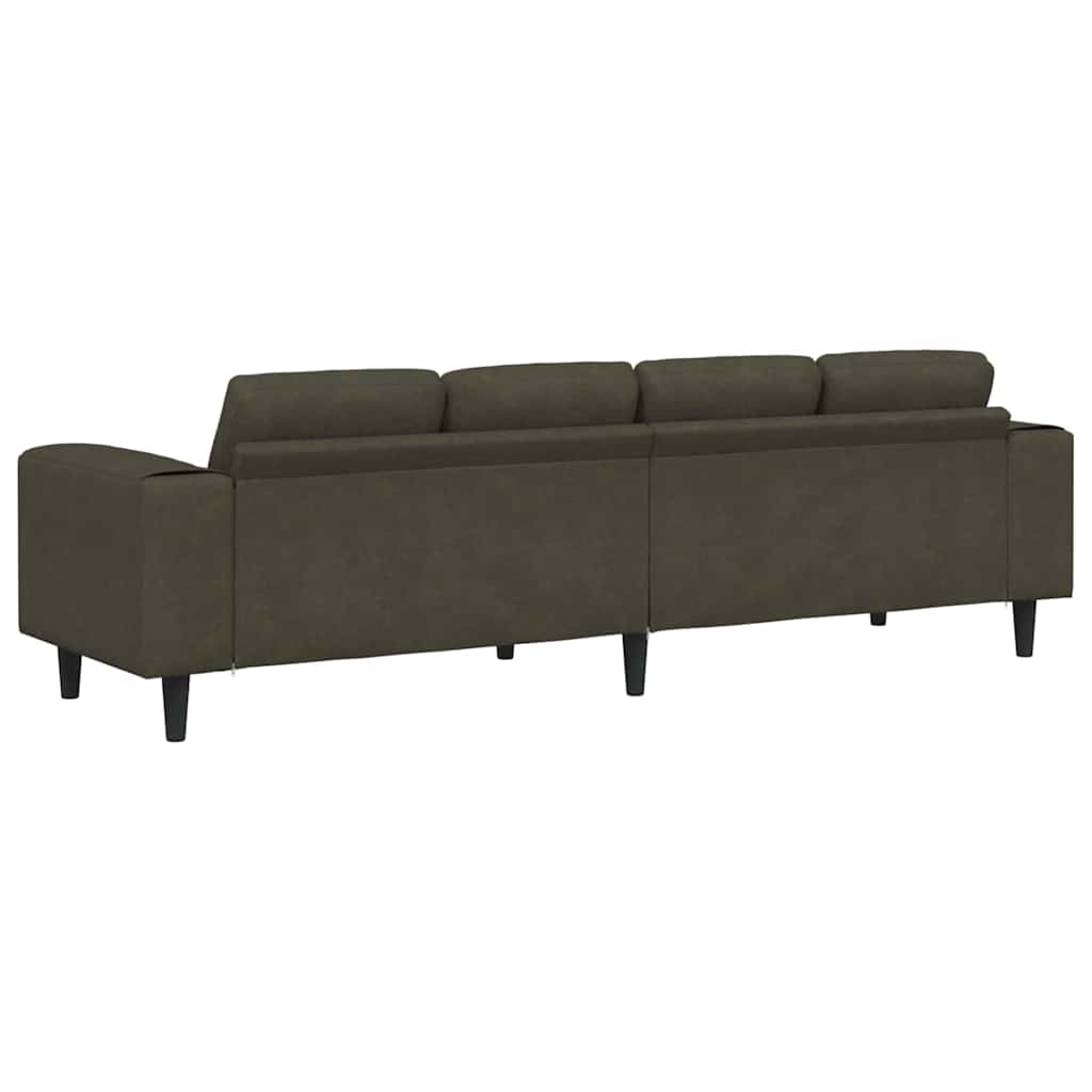 Wohnzimmer Couch Olivegrün 250 x 77 x 76 cm