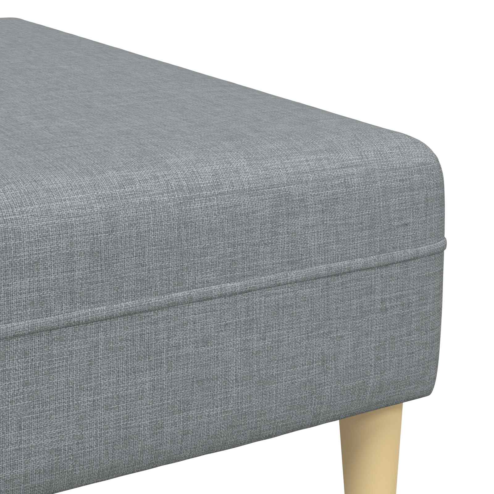 Wohnzimmer Couch 3 pcs Hellgrau Polyester
