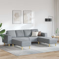 Wohnzimmer Couch 3 pcs Hellgrau Polyester