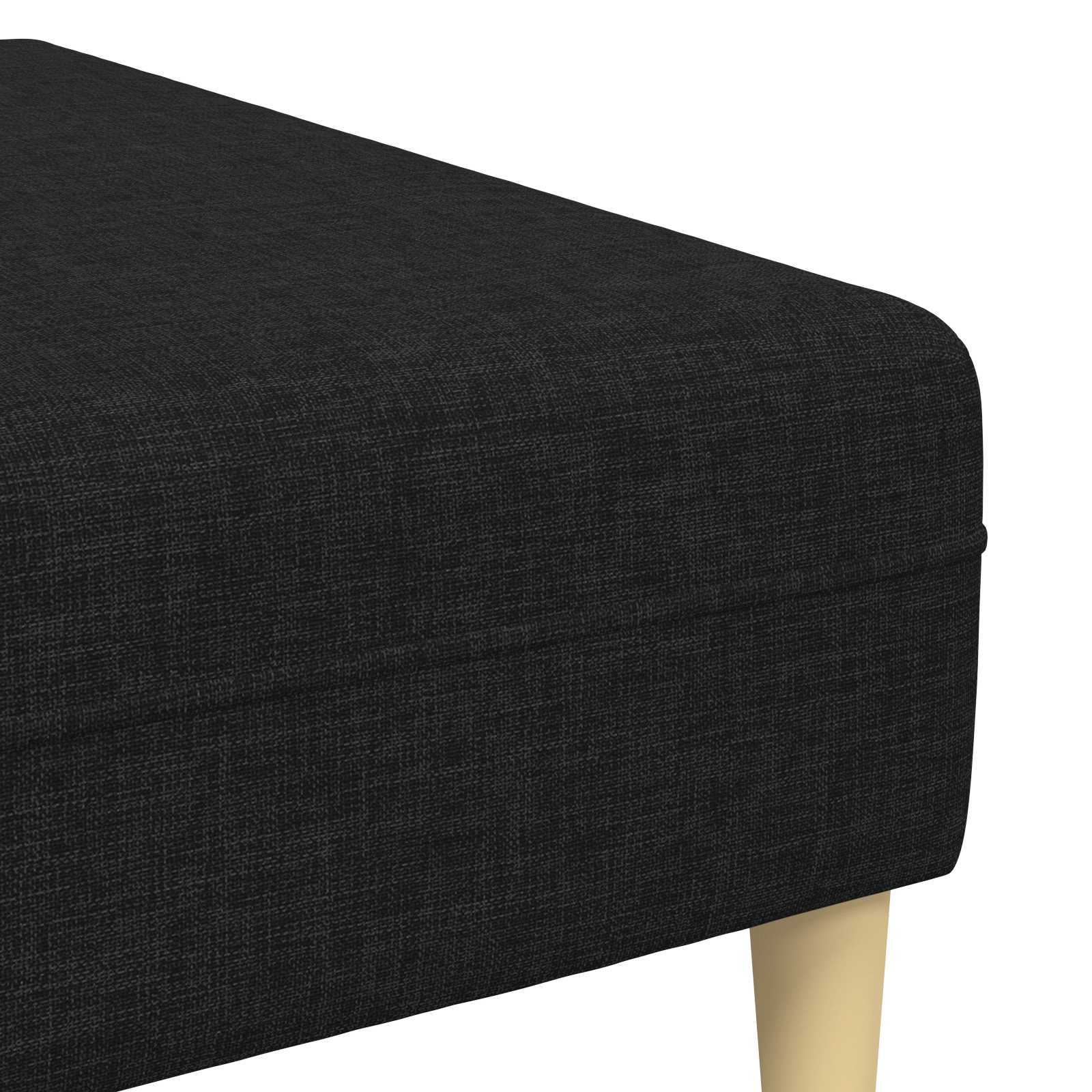 Wohnzimmer Couch 3 pcs Schwarz Polyester