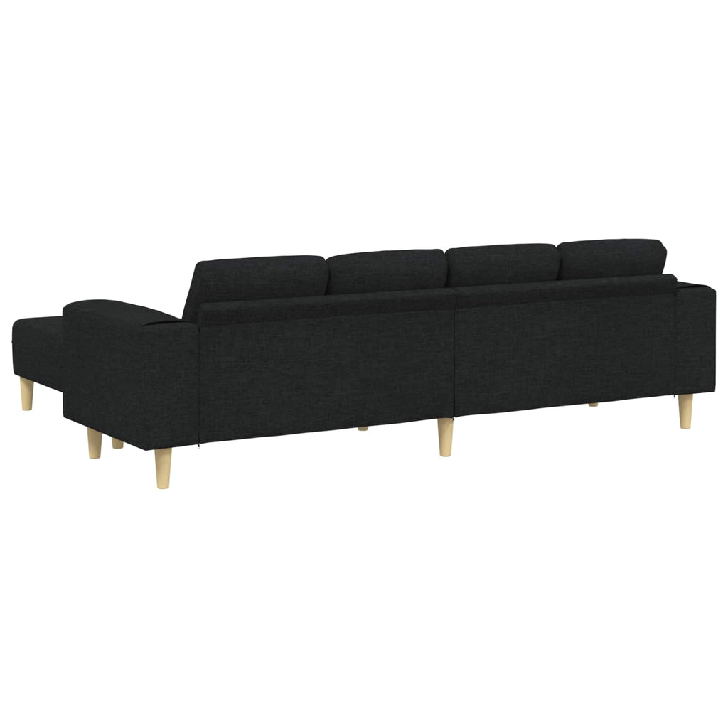 Wohnzimmer Couch 3 pcs Schwarz Polyester