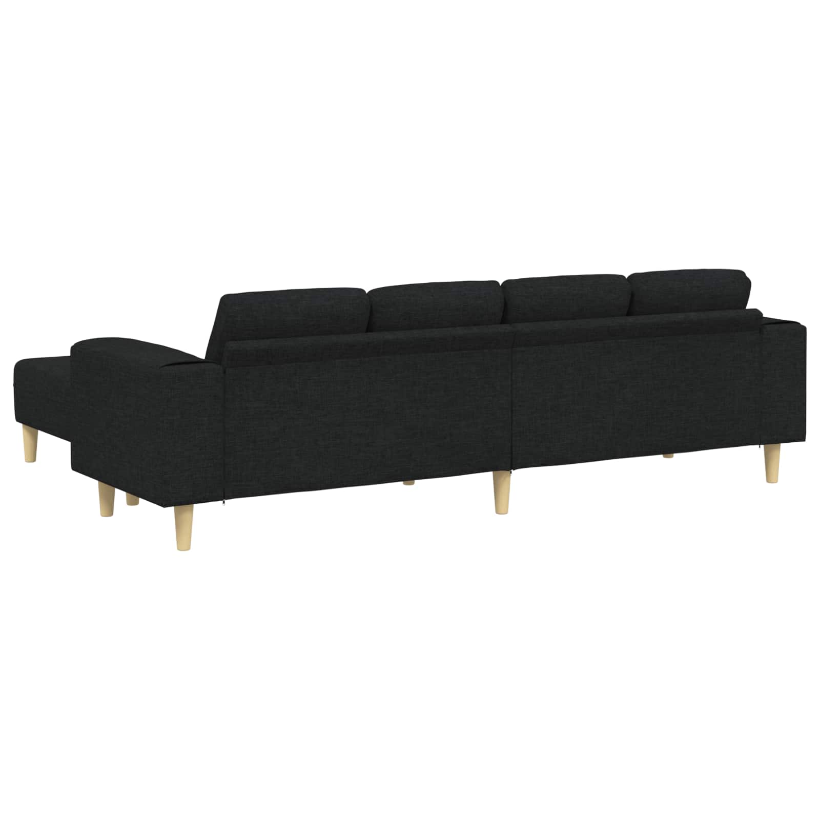 Wohnzimmer Couch 3 pcs Schwarz Polyester
