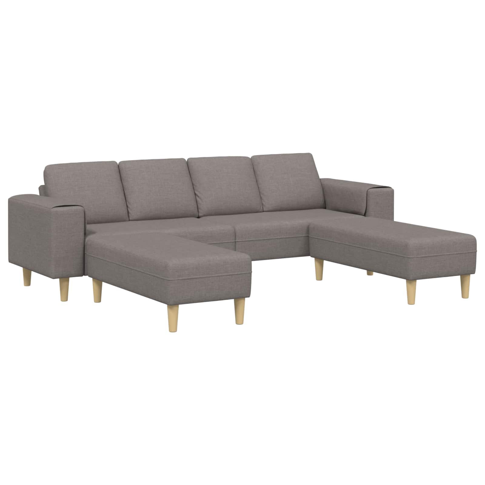 Wohnzimmer Couch 3 pcs Taupe Polyester