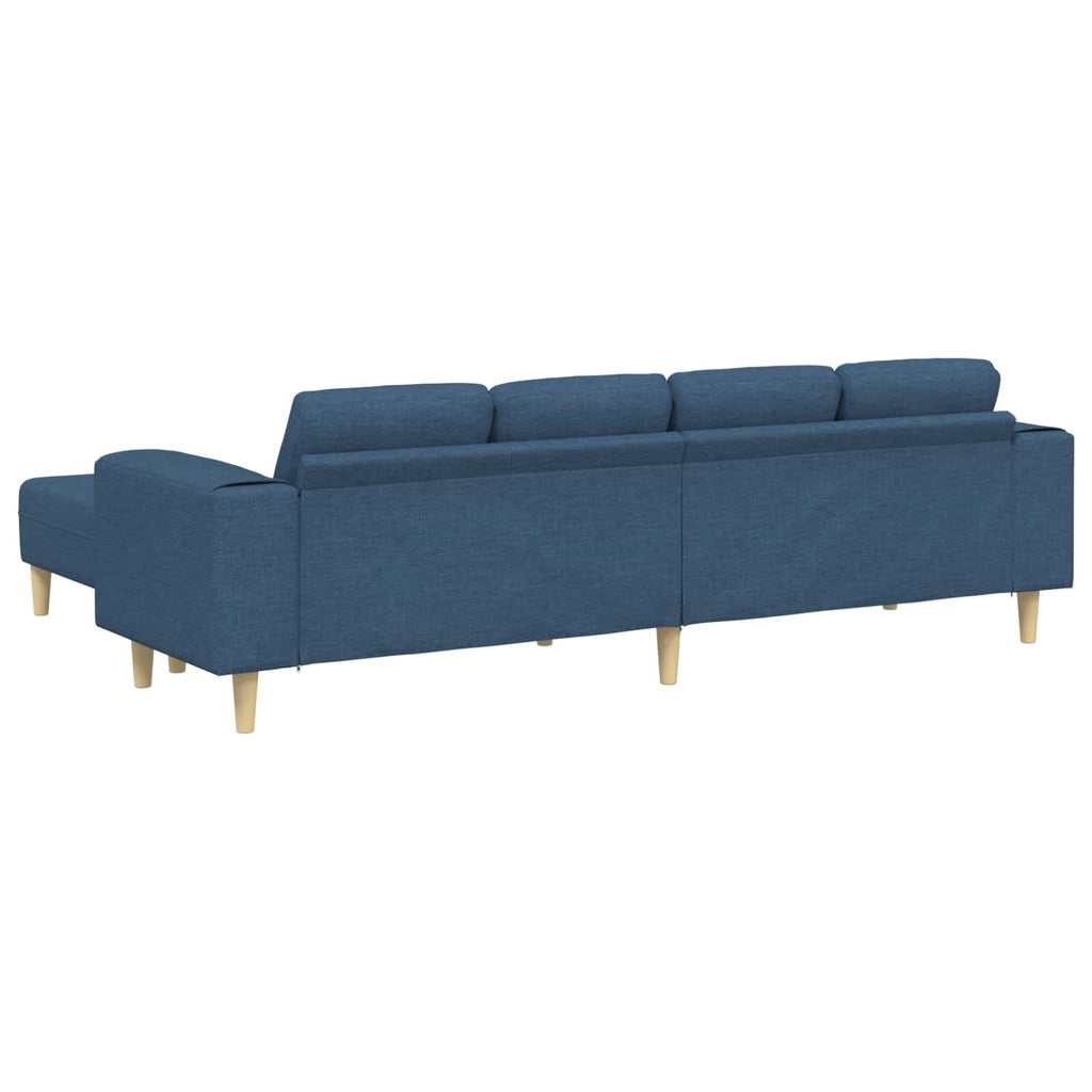 Wohnzimmer Couch 3 pcs Blau Polyester