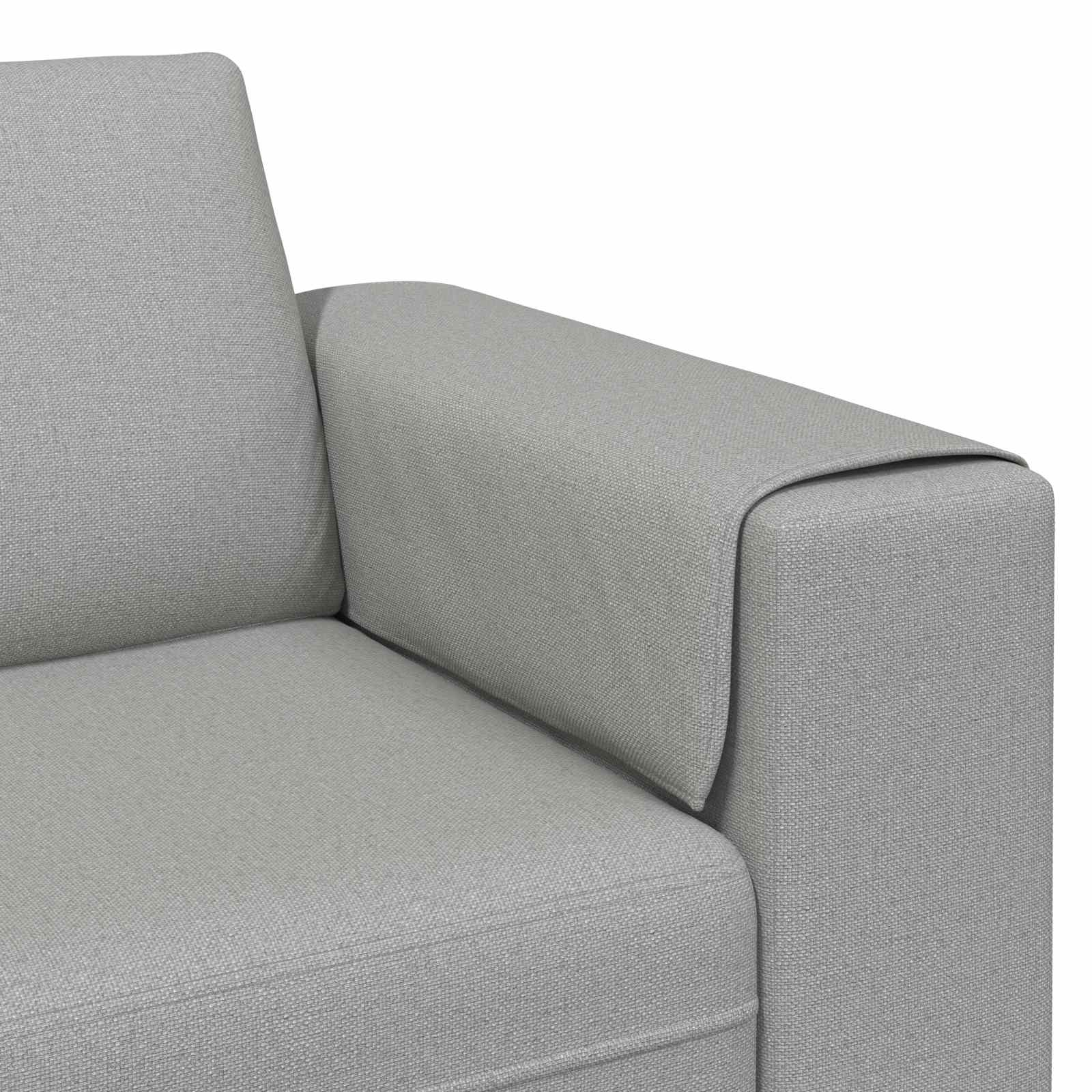 Wohnzimmer Couch 3 pcs Wolkengrau 250 x 188 x 76 cm Polyester