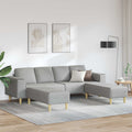 Wohnzimmer Couch 3 pcs Wolkengrau 250 x 188 x 76 cm Polyester
