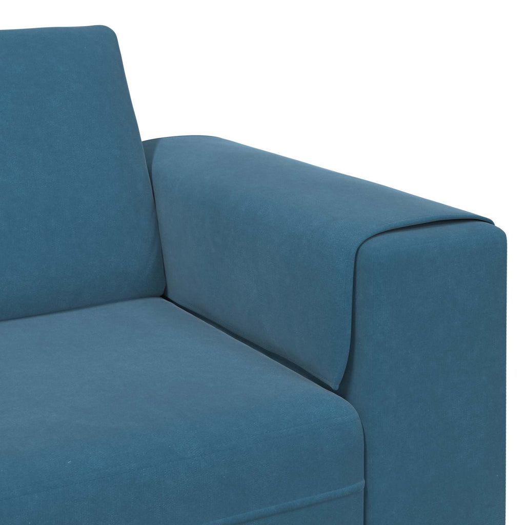 Wohnzimmer Couch 3 pcs Blau 250 x 188 x 76 cm