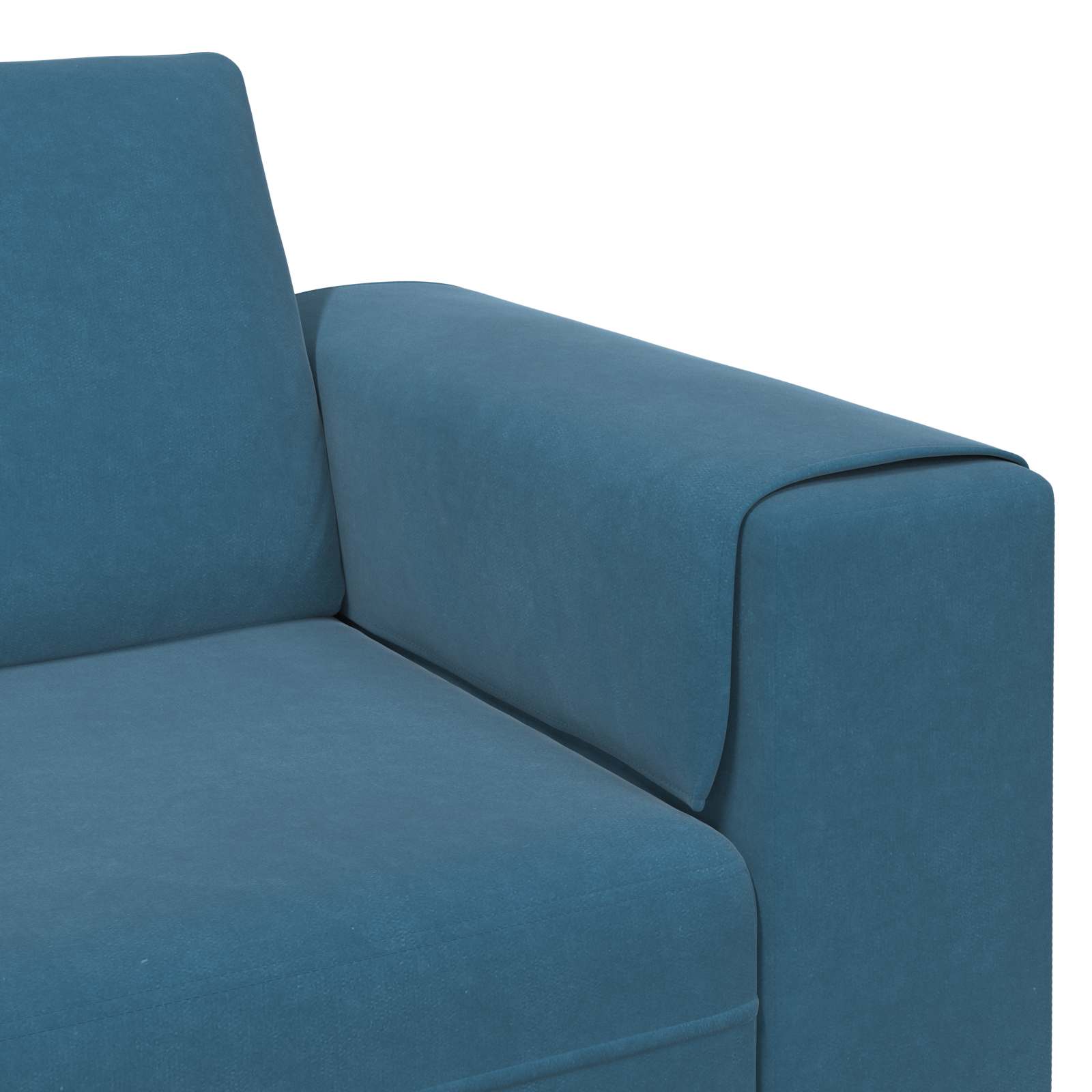 Wohnzimmer Couch 3 pcs Blau 250 x 188 x 76 cm