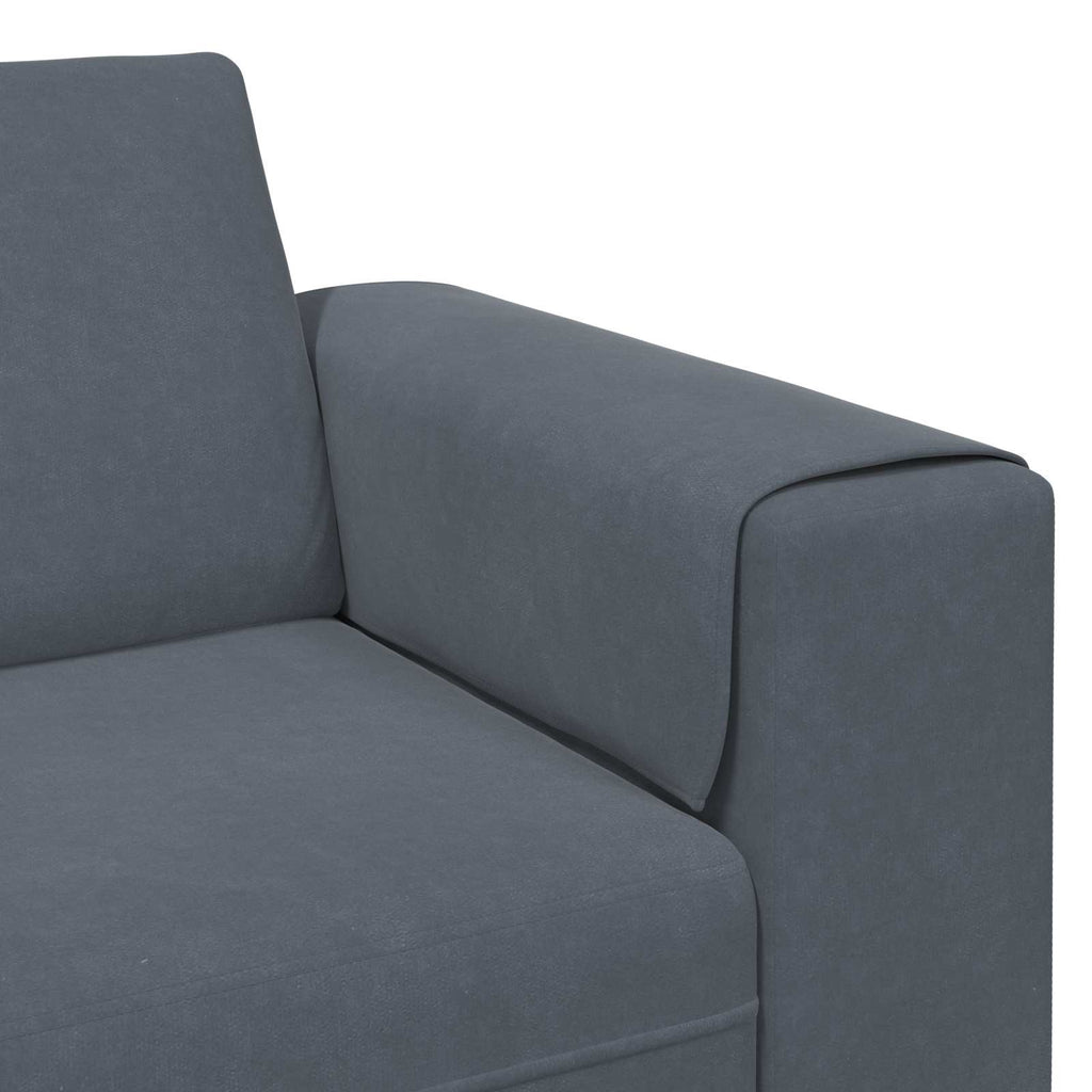 Wohnzimmer Couch 3 pcs Dunkelgrau 250 x 188 x 76 cm