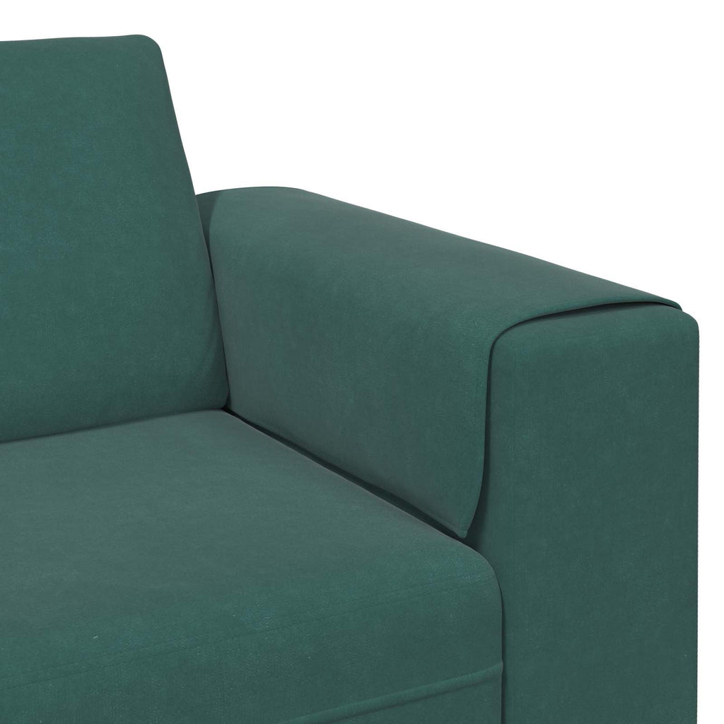 Wohnzimmer Couch 3 pcs Dunkelgrün 250 x 188 x 76 cm