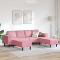 Wohnzimmer Couch 3 pcs Rosa 250 x 188 x 76 cm