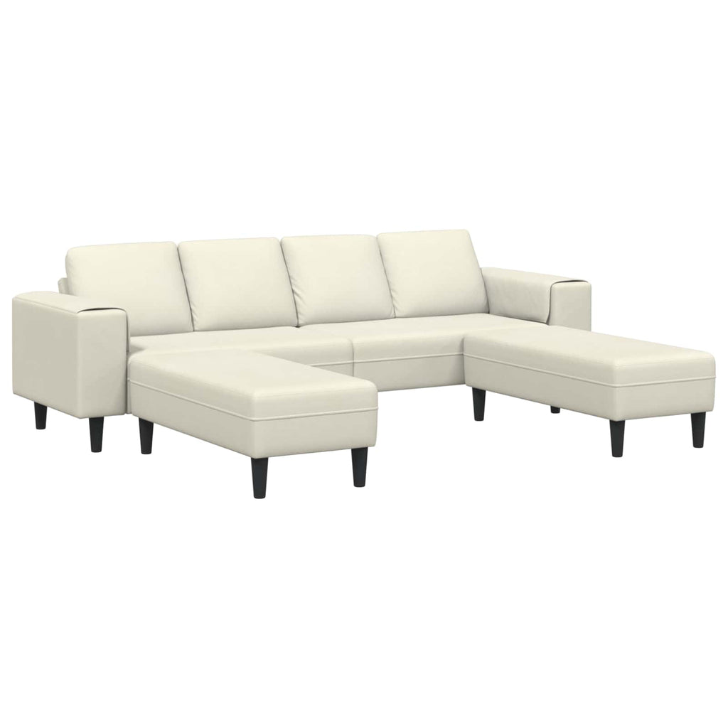 Wohnzimmer Couch 3 pcs Creme 250 x 188 x 76 cm