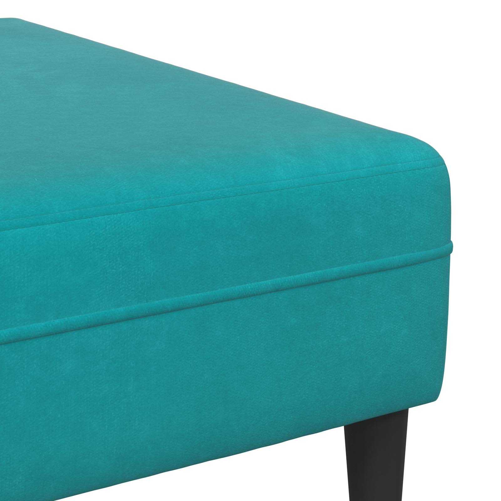 Wohnzimmer Couch 3 pcs Türkis 250 x 188 x 76 cm