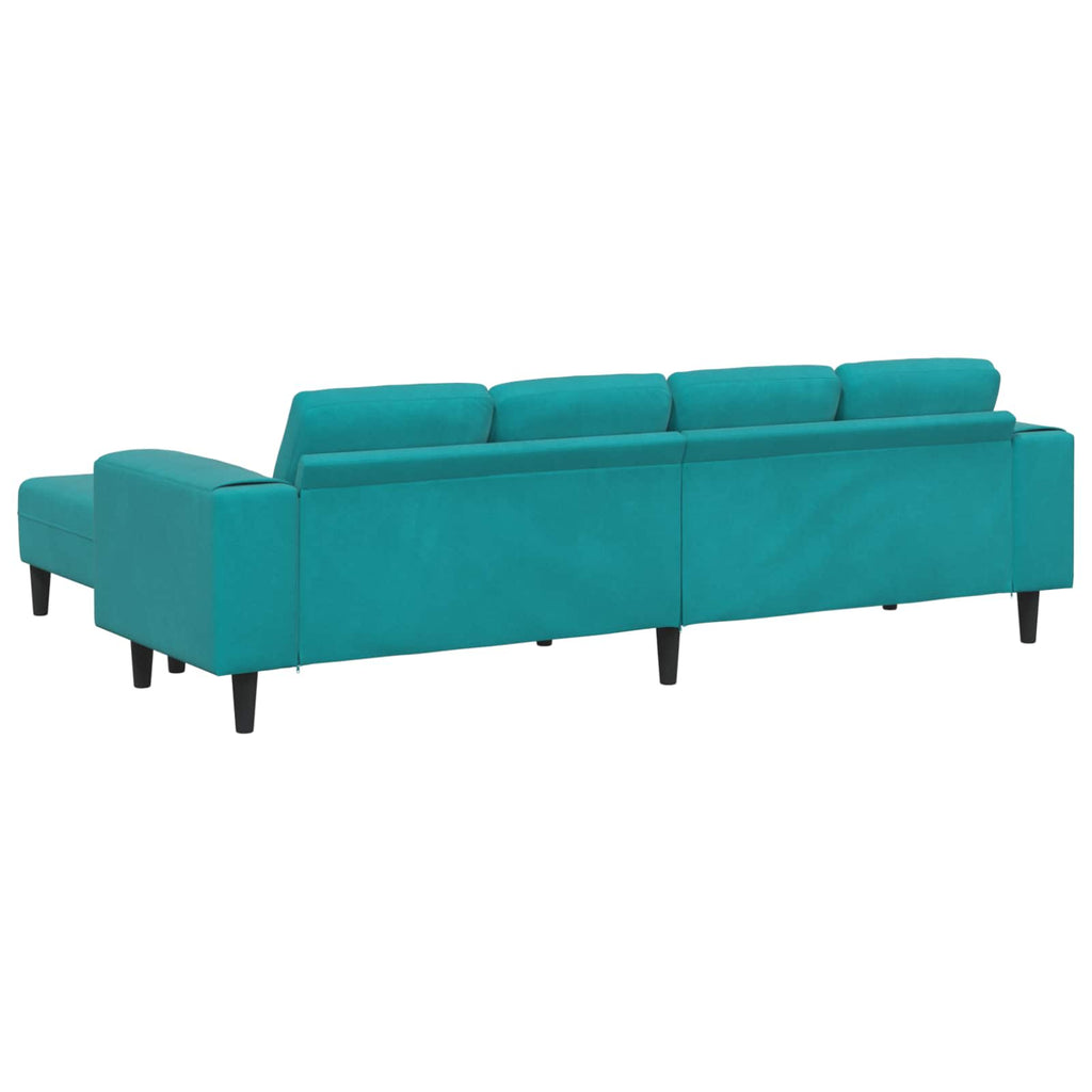 Wohnzimmer Couch 3 pcs Türkis 250 x 188 x 76 cm