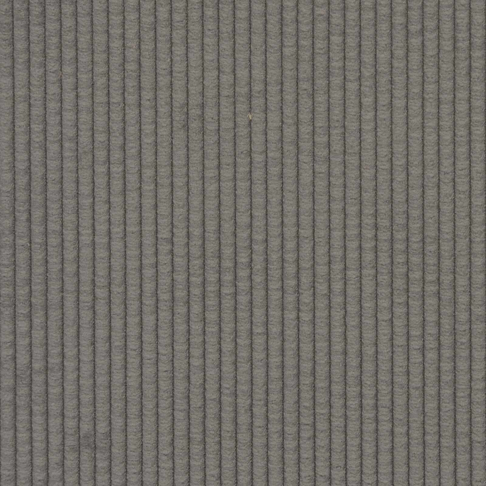 Sofa Hellgrau 250 x 188 x 76 cm Cordstoff