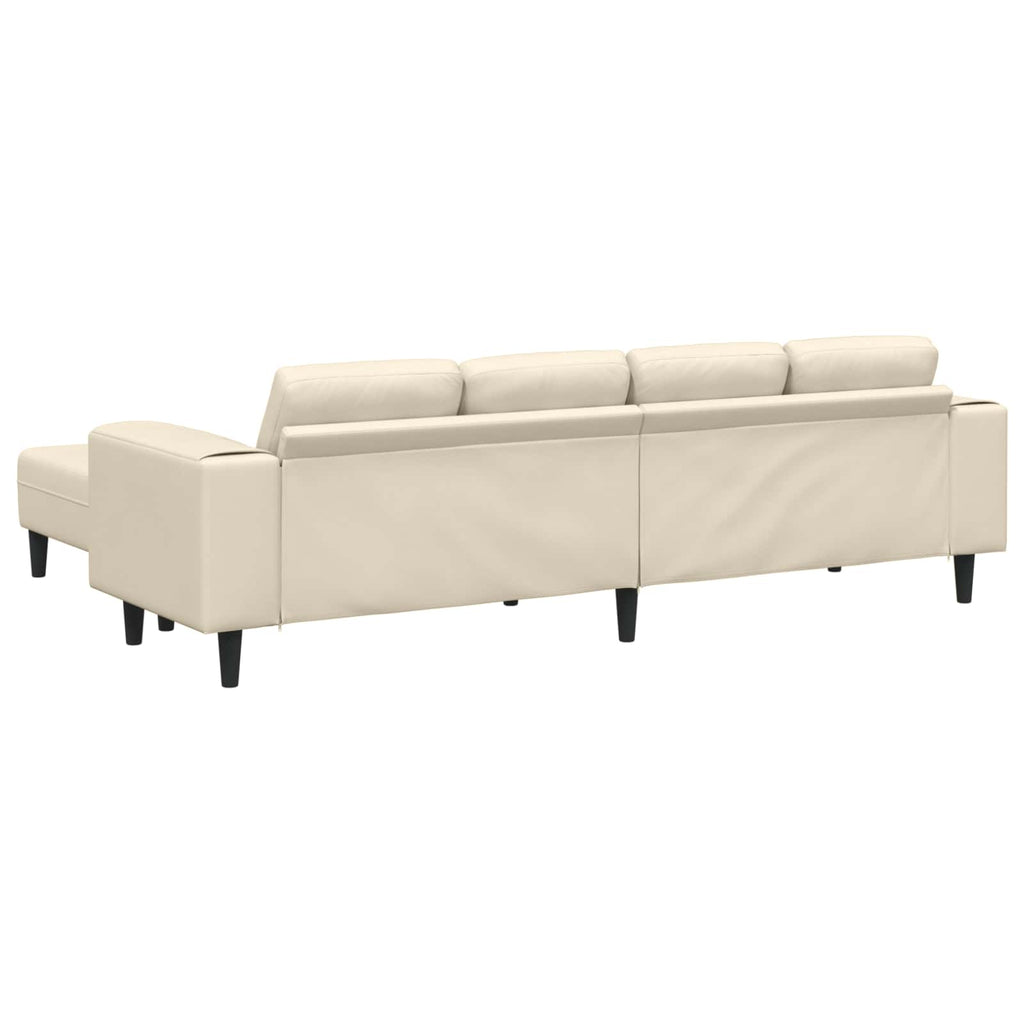 Sofa Creme 250 x 188 x 76 cm Cordstoff