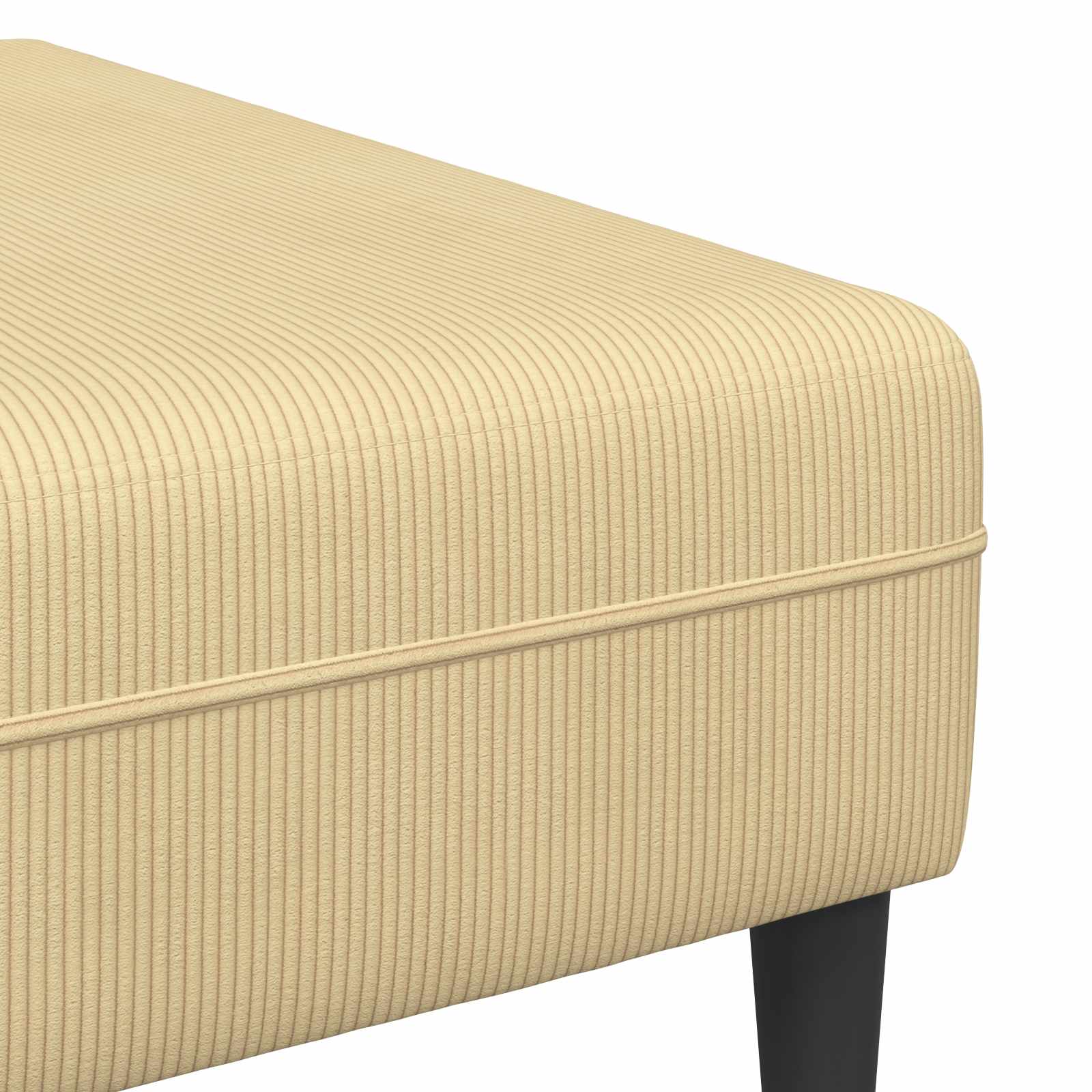 Sofa Grau-Grün 250 x 188 x 76 cm Cordstoff