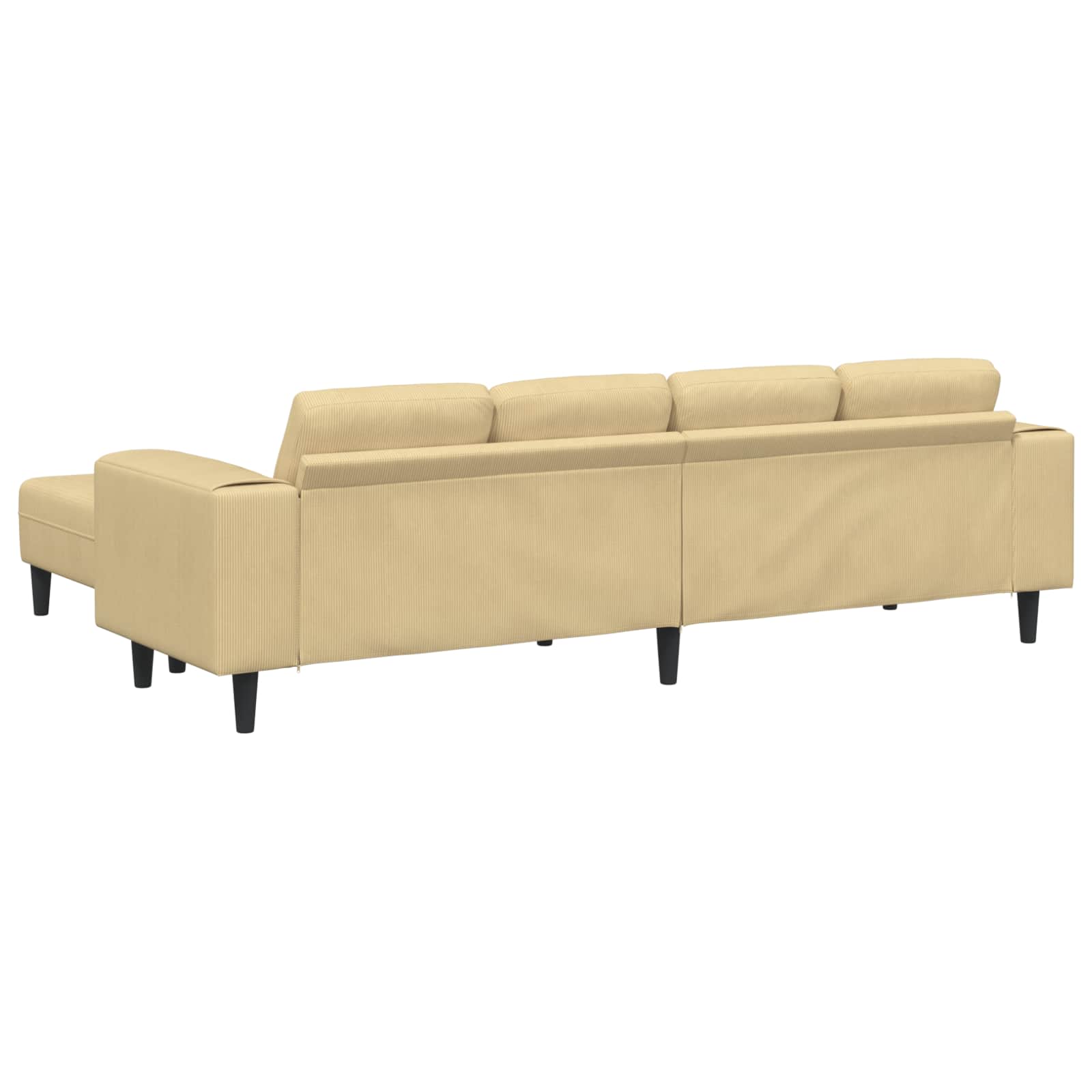 Sofa Grau-Grün 250 x 188 x 76 cm Cordstoff
