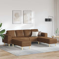 Wohnzimmer Couch 3 pcs Braun