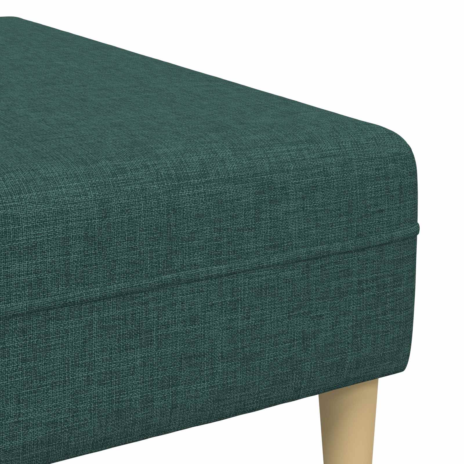 Sofa mit Kissen 3 pcs Dunkelgrün Stoff
