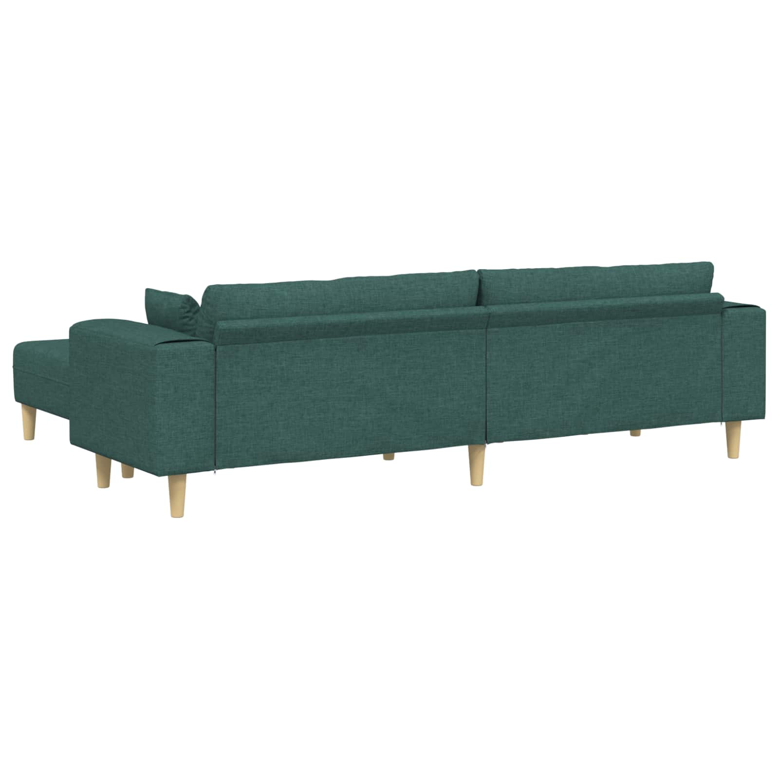 Sofa mit Kissen 3 pcs Dunkelgrün Stoff