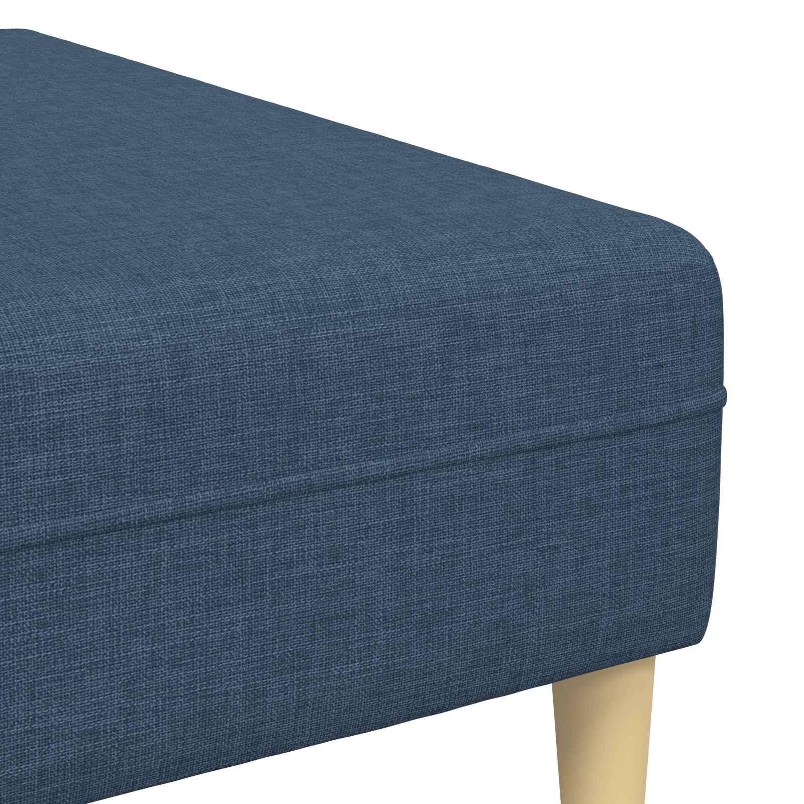 Sofa mit Kissen 3 pcs Blau Stoff