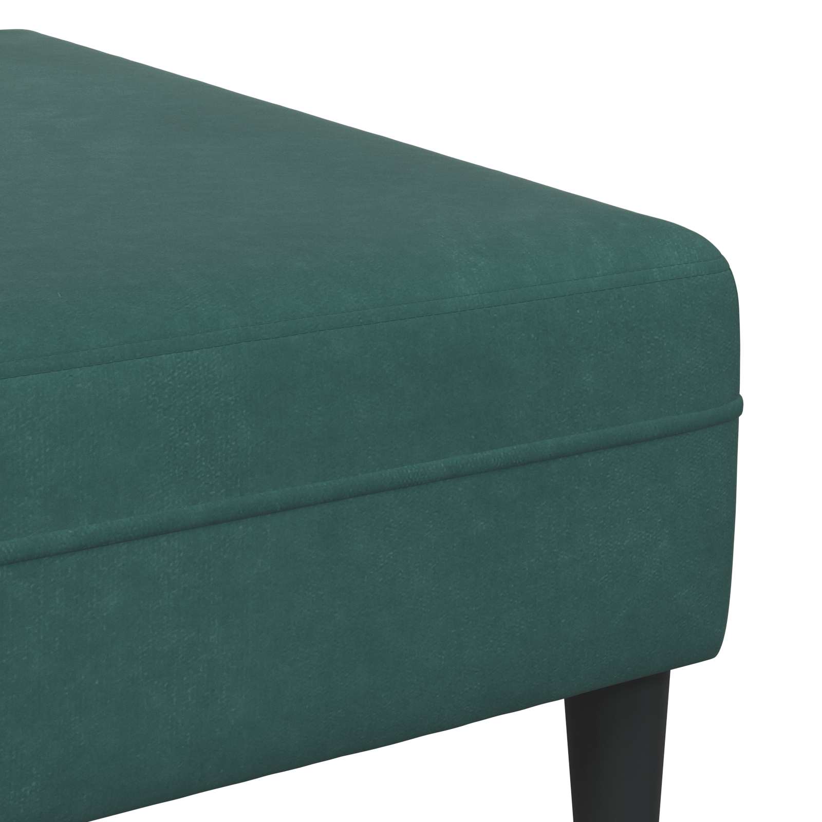 Sofa 3 pcs Dunkelgrün 250 x 188 x 76 cm Samt